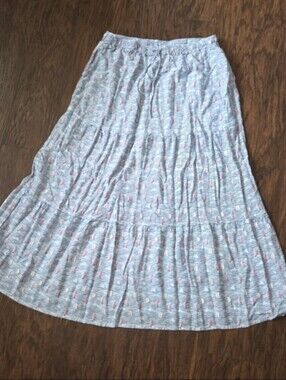 Nautical Maxi Skirt With Boat Design